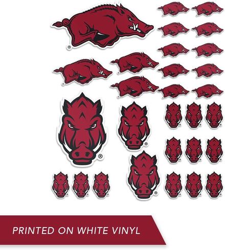ملصق جامعة أركنساس Razorbacks U of A Hogs ملصقات الفينيل شارات الكمبيوتر المحمول زجاجة ماء سجل قصاصات السيارة T1 (النوع 1 - C) in Saudi Arabia