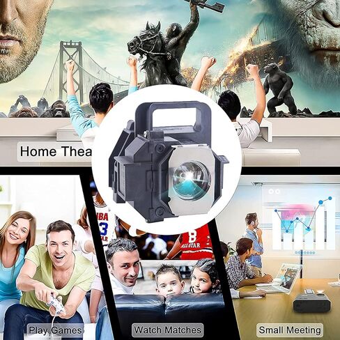 ل ELP49/ V13H010L49 استبدال المصباح الكهربي لإبسون Powerlite السينما المنزلية 8345 8350 8100 7100 8700UB 7500UB 8500ub 6100 6500ub H419a H373a H419a Eh-th5500 EH-TW2800 H291A H291B in Kuwait