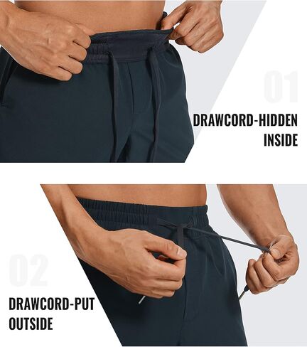CRZ YOGA Men's Linerless Workout Shorts - 5'' / 7'' Lightweight Quick Dry Running Sports Athletic Gym Shorts with Pockets in Saudi Arabia