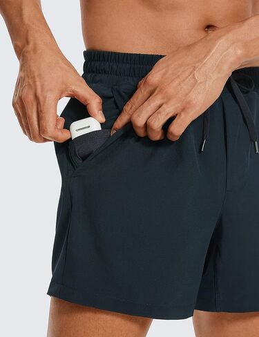 CRZ YOGA Men's Linerless Workout Shorts - 5'' / 7'' Lightweight Quick Dry Running Sports Athletic Gym Shorts with Pockets in Saudi Arabia