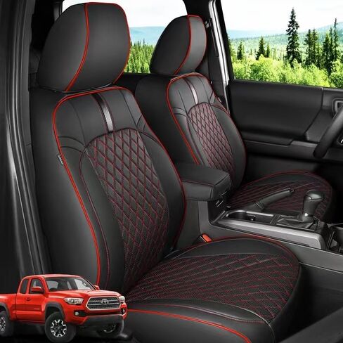 for Tacoma Seat Covers, Fit for Toyota Tacoma Seat Covers 2016-2023 2022 2021, Full Coverage, for Double/Crew Cab SR, SR5, Limited, TRD Pro, TRD Sport, TRD Off-Road, Trail Special Edition in Saudi Arabia