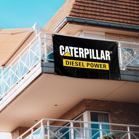 كاتربيلر علم ديزل من النايلون عالي التحمل على الوجهين 3X 5FT مع أربعة أقفال نحاسية in Kuwait