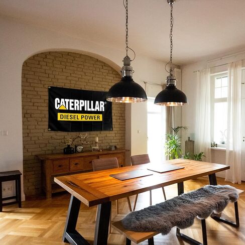 كاتربيلر علم ديزل من النايلون عالي التحمل على الوجهين 3X 5FT مع أربعة أقفال نحاسية in Kuwait