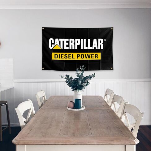 كاتربيلر علم ديزل من النايلون عالي التحمل على الوجهين 3X 5FT مع أربعة أقفال نحاسية in Kuwait