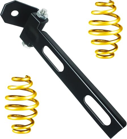 Barrel Solo Seat Spring (Bronze) 3" + Seat Bracket Mounting Kit Motorcycle Compatible for Harley Honda Yamaha Kawasaki Suzuki Sportster Bobber Chopper (Bronze Spring) in Saudi Arabia
