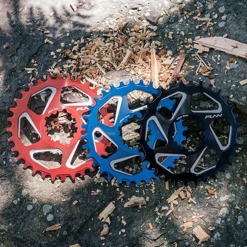 Funn Solo DX Narrow Wide Chainring for 9 10 11 12 Speed Chain, Fits SRAM Direct Mount Interface Crankset, 3mm Offset, Single Speed Bike Chain Ring for MTB, BMX Bike and Road Bike in Saudi Arabia