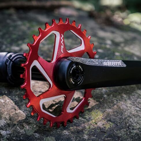 Funn Solo DX Narrow Wide Chainring for 9 10 11 12 Speed Chain, Fits SRAM Direct Mount Interface Crankset, 3mm Offset, Single Speed Bike Chain Ring for MTB, BMX Bike and Road Bike in Saudi Arabia