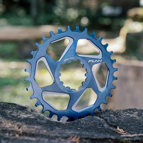 Funn Solo DX Narrow Wide Chainring for 9 10 11 12 Speed Chain, Fits SRAM Direct Mount Interface Crankset, 3mm Offset, Single Speed Bike Chain Ring for MTB, BMX Bike and Road Bike in Saudi Arabia