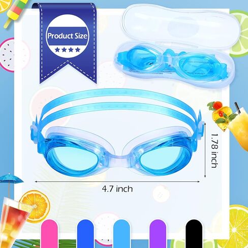 15 Packs Summer Swim Goggles Unisex Silicone Goggles for Swimming Women Comfortable Anti Fog Swimming Goggles Black Blue Lake Blue Pink Purple Clear Lens Swimming Glasses for Adult Men Women Youth Kid in Saudi Arabia