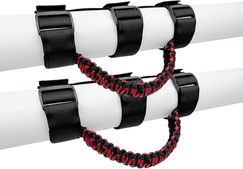 مقابض لفة بار انتزاع، مقابض باراكورد انتزاع لجيب رانجلر yj tj jk jku jl jlu، مقابض قبضة دائمة، لفة القضبان انتزاع اليد لجيب، الأسود والزيتون in Kuwait