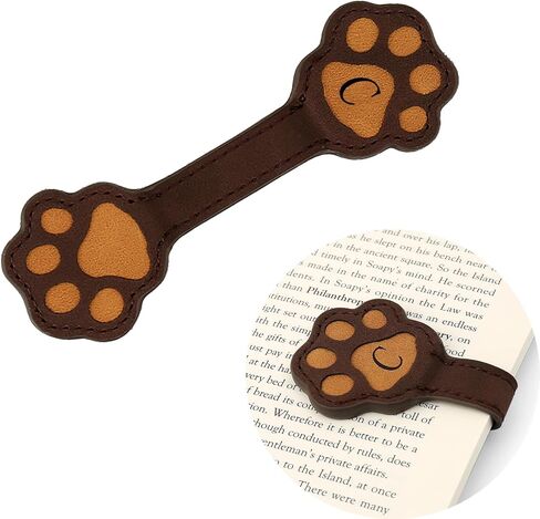 Magnetic Bookmark - Strong Magnetic Bookmarks with Cute Designs, Made from High-Quality Leather,Magnetic Bookmark, Book Marker Clip for Teachers, Students, Book Lovers-M in Kuwait