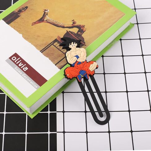 Dr_Agon Bookmarks Ball for Kids 3D Non-Slip Bookmark and Page Holder Unique Gift Idea Anime PVC Book Marker and Reading Accessories for 100th Day of School Gift,Girls,Book Lovers,Students in Saudi Arabia