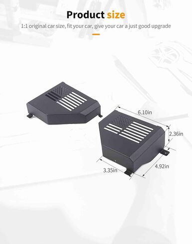 جيوب تخزين للباب الأمامي من Hoolcar، صندوق منظم لإدراج جانب الباب، بديل شبكي للباب المعدني متوافق مع Jeep Wrangler JL JLU & Gladiator JT 2018-2023، قطعتان in Kuwait