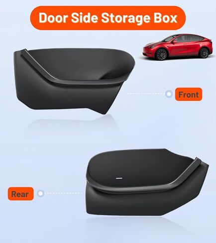Complete Set Car Door Side TPE Storage Box Slot Tray Organizer Protector for Tesla Model 3 Accessories for Inside Storage - Latest Version in Saudi Arabia