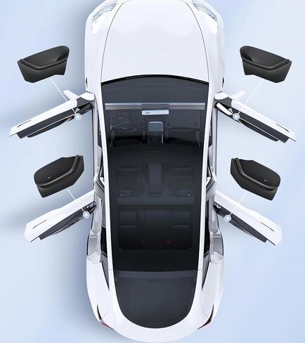 Complete Set Car Door Side TPE Storage Box Slot Tray Organizer Protector for Tesla Model 3 Accessories for Inside Storage - Latest Version in Saudi Arabia