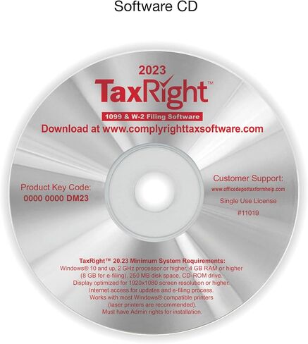 Office Depot® Brand 1099-NEC Laser Tax Forms with Software, 4-Part, 3-Up, 8-1/2" x 11", Pack of 25 Form Sets in Saudi Arabia