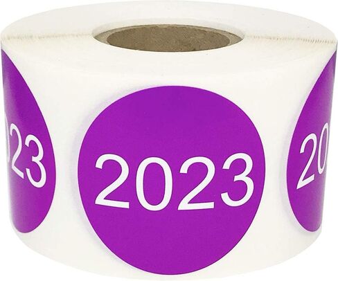 Blue 2022 Year Stickers 1 1/2 Inch Circle Dots 500 Total Labels in Saudi Arabia