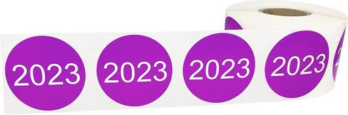 Blue 2022 Year Stickers 1 1/2 Inch Circle Dots 500 Total Labels in Saudi Arabia