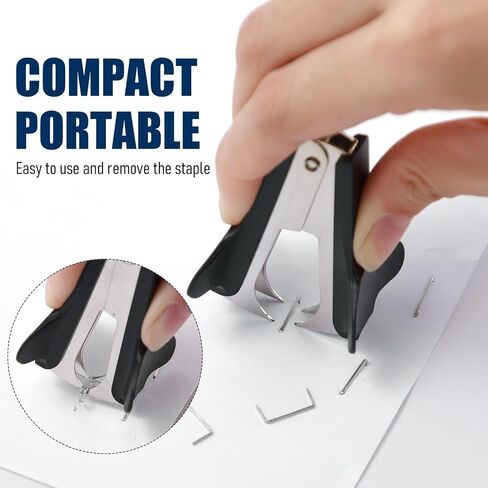 Yeaqee 4 Pieces Stapler for Desk Staplers Bulk with 4 Stapler Remover 4000 Staples Office Stapler 25 Sheet Capacity Black Staplers Pack for School Office in Saudi Arabia
