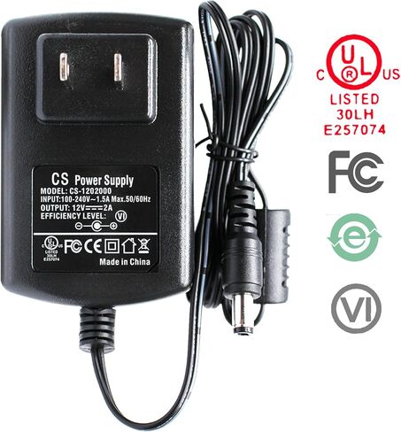 2 حزمة من التيار المتردد إلى تيار مستمر 12 فولت 2 أمبير مع كابل مقسم من 1 إلى 4، قابس 5.5 مم × 2.1 مم، لكاميرا أمان شرائط الضوء LED، مستوى الكفاءة السادس in Kuwait