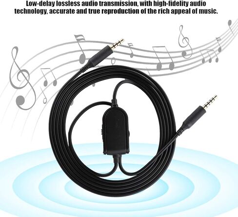 كابل صوت لسماعات الرأس A10، سلك كابل صوت بديل لسماعات الرأس بطول 6.56 قدم 3.5 مم لسماعات رأس الألعاب Astro A10/A40 مع ضبط in Kuwait