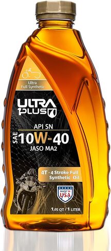 زيت محرك Ultra1Plus SAE 10W-40 اصطناعي بالكامل 4T، API SN، JASO MA2 in Kuwait