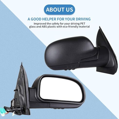 مرآة سحب ECCPP مناسبة 02-09 لسيارة Chevy Trailblazer/Trailblazer EXT 03-08 لسيارة Isuzu Ascender 02-04 لسيارة Oldsmobile Bravada 02-09 لسيارة GMC Envoy XL/Envoy XUV/Jimmy Power قابلة للطي in Kuwait