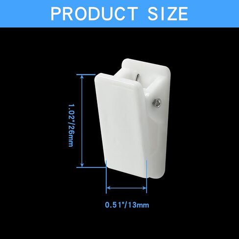 Litoexpe 30pcs Self-Adhesive Clips, Poster Photo Paper Clips, Flag Tapestry Hangers, Double-Sided Adhesive Spring Clips, Clear in Saudi Arabia