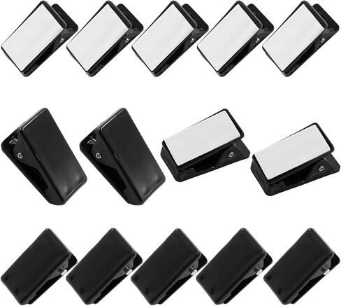 Litoexpe 30pcs Self-Adhesive Clips, Poster Photo Paper Clips, Flag Tapestry Hangers, Double-Sided Adhesive Spring Clips, Clear in Saudi Arabia