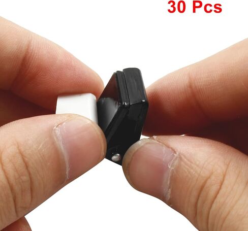Litoexpe 30pcs Self-Adhesive Clips, Poster Photo Paper Clips, Flag Tapestry Hangers, Double-Sided Adhesive Spring Clips, Clear in Saudi Arabia