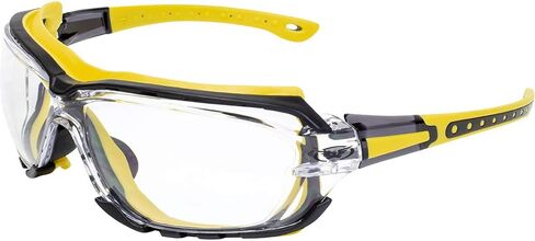 Global Vision 3 Pairs Octane Motorcycle Sunglasses Riding Glasses for Men or Women Z87.1 Anti fog One-Piece Lens w/Removable Gasket in Clear Smoke & Yellow Lenses in Saudi Arabia
