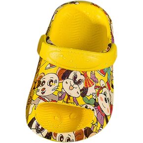 Toddler Baby Cute Animal Cloud Slides Boys Girls Cartoon Open Toe Non-Slip Shower Slipper Cushioned Comfy Sandals