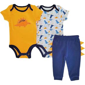 Unisex Baby Bodysuit and Pant Set 3 Pack Newborn Boy Clothes Baby Boy Outfits