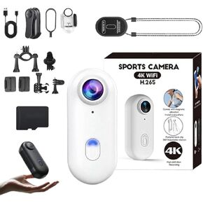 Treklon - Treklon Body Camera, 2025 New 𝐓𝐫𝐞𝐤𝐥𝐨𝐧 POV Camera, HD 1080p/4k Pocket Action Cam, with Audio & Video Recording for Cycling, Pet Walking and Outdoors Activities (Black,1080P)