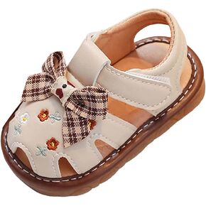 Infant Baby Boys Girls Sandals Summer Bowknot Wedding Dress Flats Non-Slip Crib Princess Shoes Newborn First Walkers Shoes