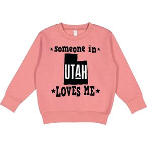 inktastic Someone in Utah Loves Me Vacation Gift Toddler Sweatshirt
