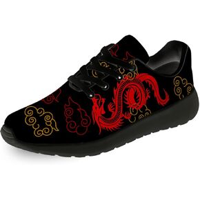 Dragon Running Shoes for Women Men Tennis Walking Lightweight Sneaker Birthday Gifts for Mom Dad