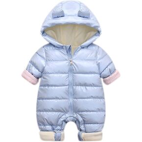 Baby Coats Warm Snow Jacket Coat Snowsuit Boys Hooded Wear Down Padded Outwear Jumpsuit Girls Romper Baby Boys Snow
