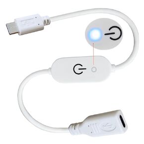 Blue Indicators Light Type C Male to Female Switches Control Line Cable Male to Female Type C Touch Dimmer Switches Cont