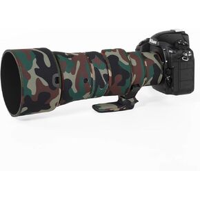 CHASING BIRDS Camouflage Waterproof Lens Coat for Nikon AF-S 500mm f/5.6E PF ED VR Rainproof Lens Protective Cover (Reed Camouflage, with FTZ - II)