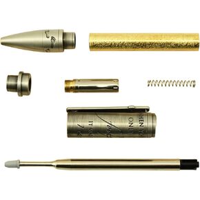 Penn State Industries PKFSANDGM Footprints In The Sand Twist Ballpoint Pen Kit Woodturning Project (Gun Metal)