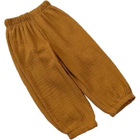 Boy Pants Long Bloomers 12-24M 2T-8T Girls Boys Linen Shorts Loose Pants