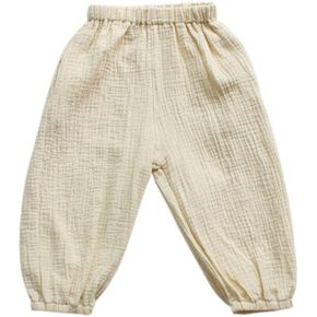 Toddler Little Kids Basic Cotton Linen Harem Pants Baby Boys Girls Elastic Long Casual Loose Joggers Bloomers Pants