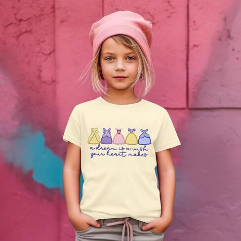 Princess Girls Shirt Dress Bowknot Graphic T Shirt Toddler Magical Shirts Girl Holiday Vacation Tee Tops in Saudi Arabia