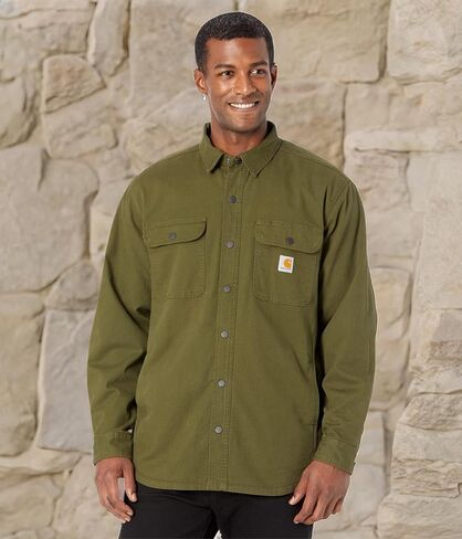 قميص Carhartt الرجالي 105419 Rugged Flex مريح من القماش مبطن بالصوف in Saudi Arabia