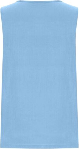 Cotton Linen Tank Top for Women Summer Vacation Lounge Tops Loose Fit Pleated Sleeveless Scoop Neck Shirt Beach Tee in Saudi Arabia
