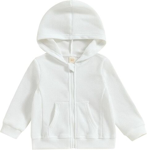 الأطفال خفيفة الوزن سترة قميص سترة طفل و Girl Sweater Wear Wear Coat Toddler Full zip Hoodie للأطفال in Kuwait