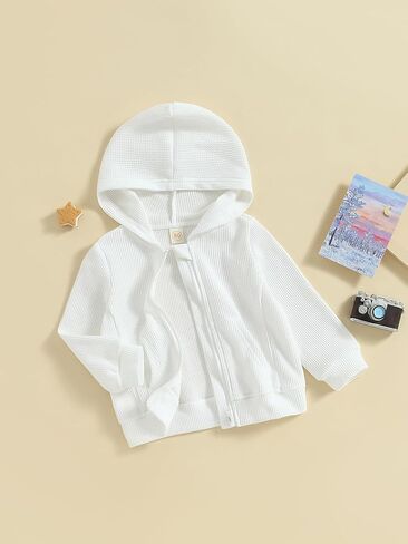 الأطفال خفيفة الوزن سترة قميص سترة طفل و Girl Sweater Wear Wear Coat Toddler Full zip Hoodie للأطفال in Kuwait