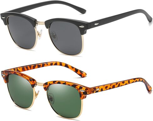 Kursan Classic Semi Rimless Polarized Sunglasses for Men Women Sports Sun Glasses in Kuwait
