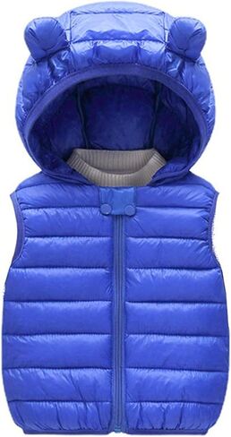 Baby Boys Girls Winter Vest Coats Infant Toddler Hooded Puffer Down Jacket Infant Thicken Warm Jackets Windproof Outwear in Saudi Arabia